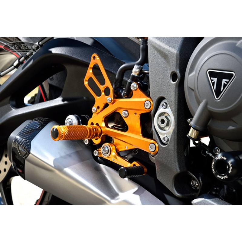 Sato Racing Rearsets | OEM Quickshifter Compatible | Triumph